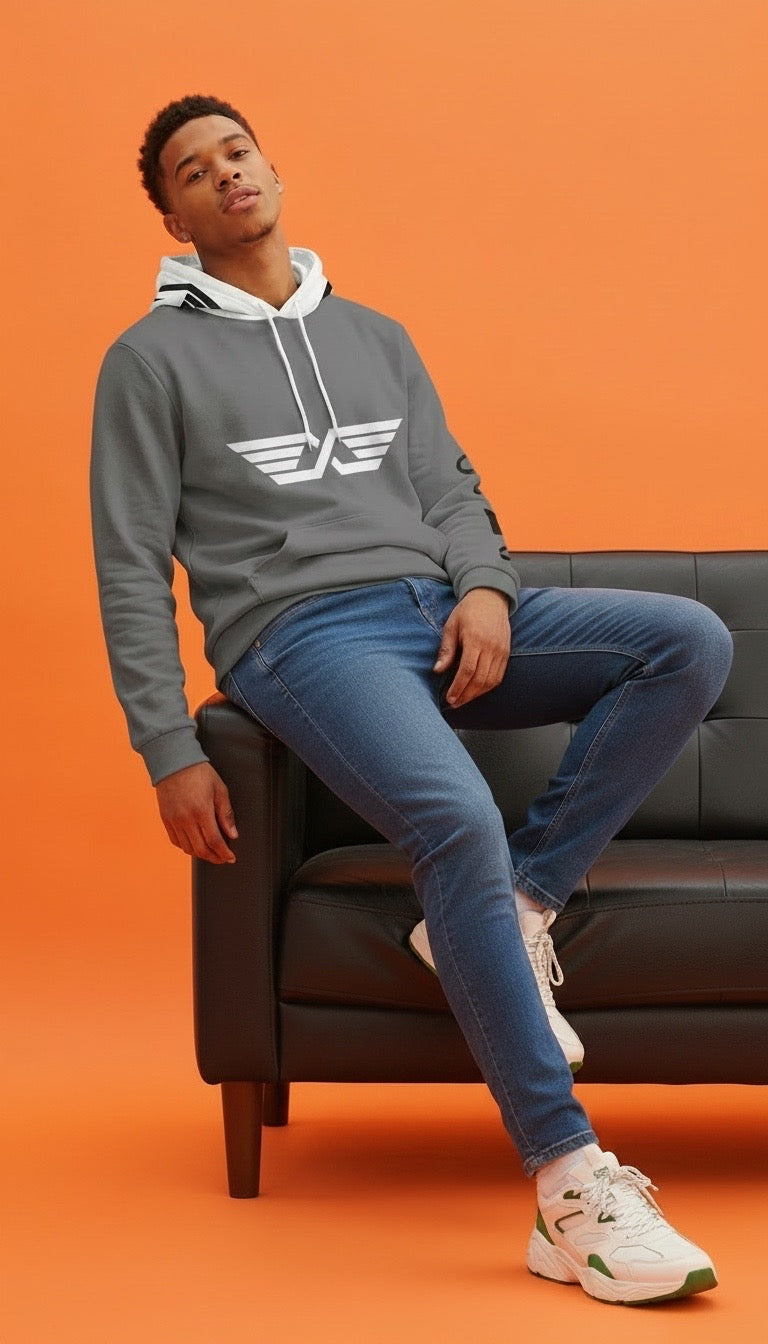Men's Gray Hoodie/Sweatshirt