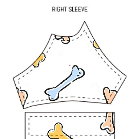 Starling World Dog T-shirt design detail