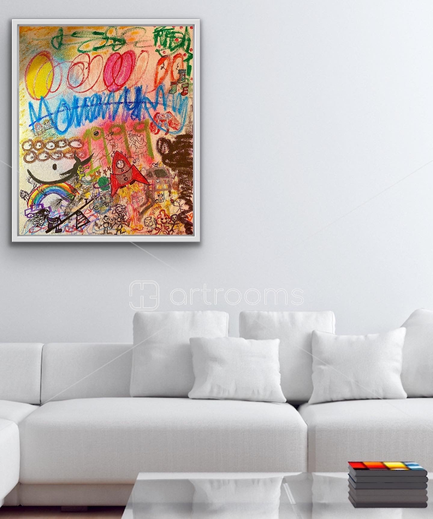 "Happy" — Original Mixed-Media Painting